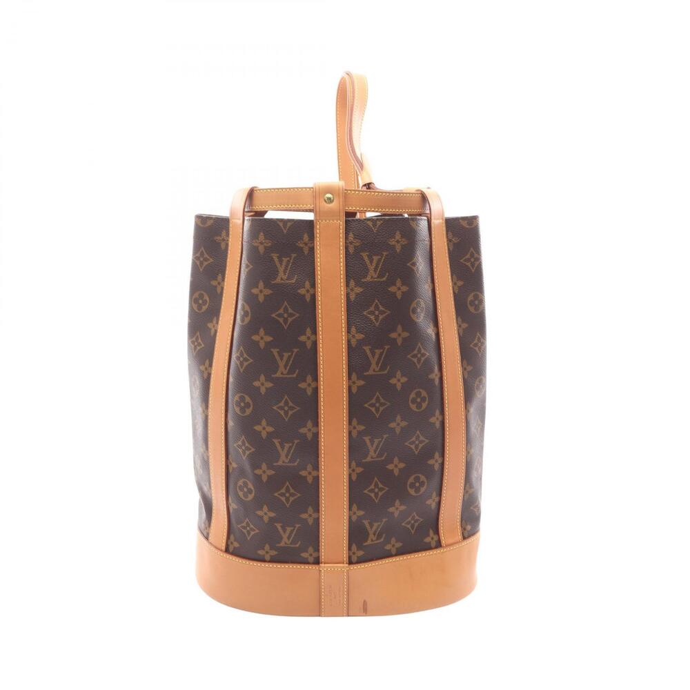 Louis Vuitton Randonee Shoulder Bag Canvas Leather Monogram Brown